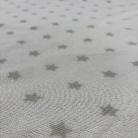 Nuby Baby Blanket Bear Moon Gray Star White Satin Trim Soft Minky Lovey Unisex - Picture 4 of 8